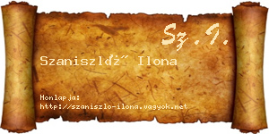 Szaniszló Ilona névjegykártya